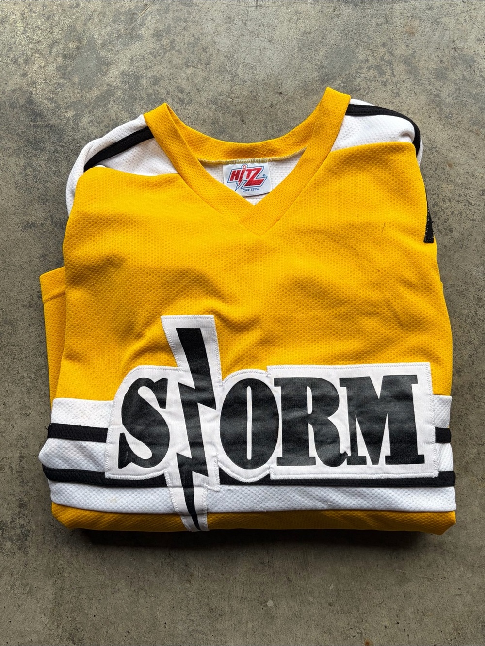 Grande Prairie Storm Hockey Jersey Used Vintage 80s Team Issued